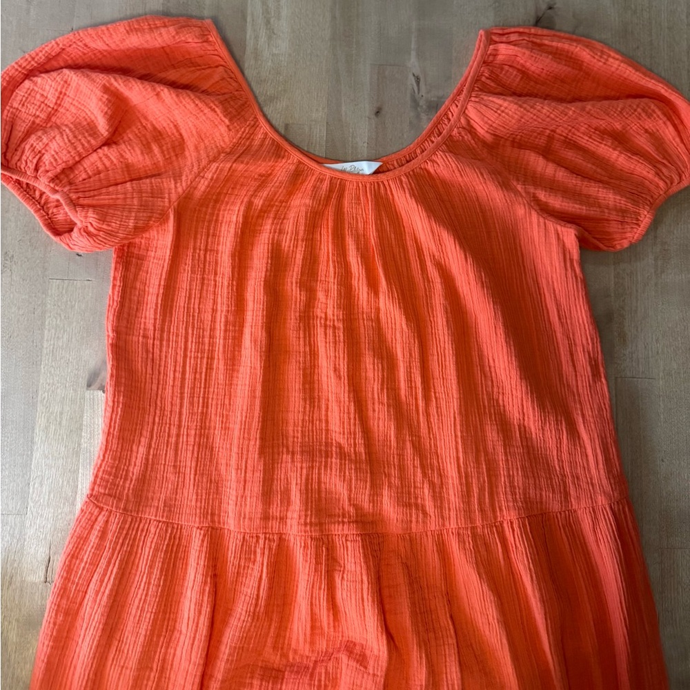 Lilly Pulitzer Orange ZeminiTextured maxi Dress - Picture 9 of 11